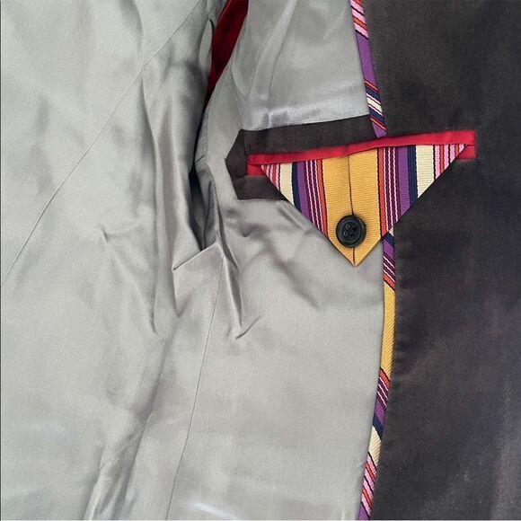 J. CREW Velvet Blazer Grey Brown 4P - Picture 7 of 9